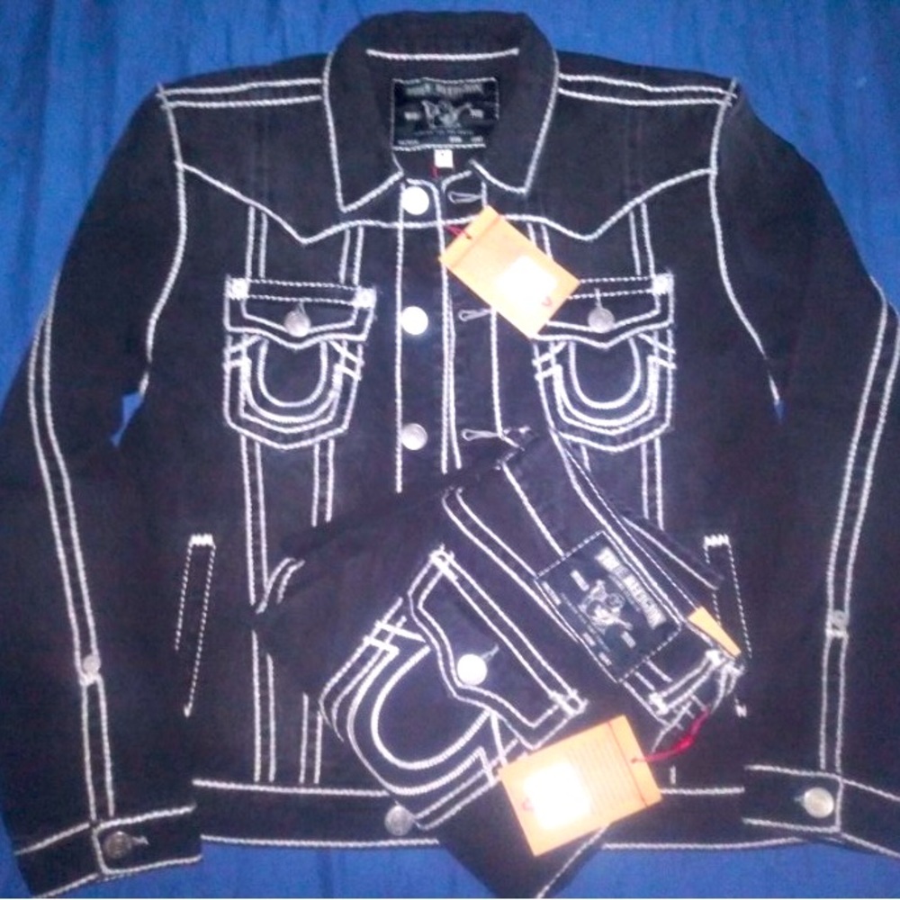 True Religion denim set for men